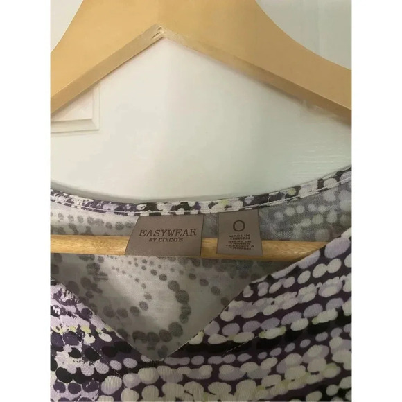 Chico’s Purple Patterned Top - Picture 5 of 6